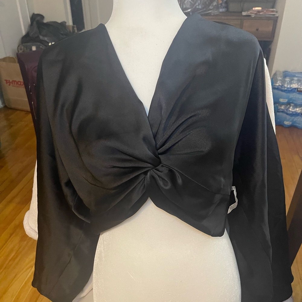 Satin crop top